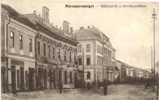 Máramarossziget, Sighetu Marmatiei;  Rákóczi út, Törvényszék / street, court