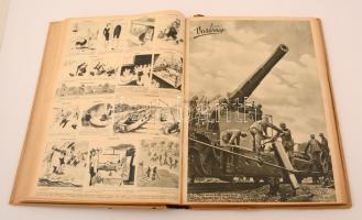 1940 Az Képes Vasárnap 1940. évi évfolyamának számai könyvbe kötve, többségében a világháborúval kap...