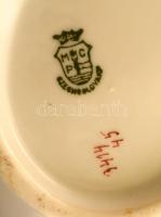 MCP csehszlovák porcelán kiöntő, matricás, jelzett, lekopásokkal, h: 22 cm