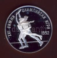 Bulgária 1989. 25L Ag "Téli olimpia-korcsolya" T:PP