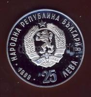 Bulgária 1989. 25L Ag "Téli olimpia-korcsolya" T:PP