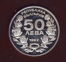 Bulgária 1992. 50L Ag "Téli olimpia-síelés" T:PP