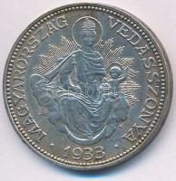 1933. 2P Ag "Madonna" T:2 kis patina Adamo P7