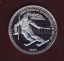 Bulgária 1992. 50L Ag "Téli olimpia-síelés" T:PP