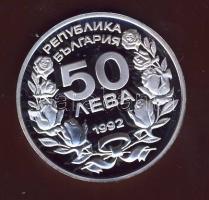 Bulgária 1992. 50L Ag "Téli olimpia-síelés" T:PP