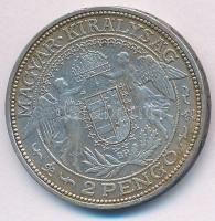 1932. 2P Ag "Madonna" T:2 kis patina Adamo P7