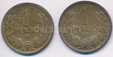 1927-1937. 1P Ag (2x) T:2 patina