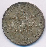 Ausztria 1908. 1K Ag "Jubileum" T:2- patina Austria 1908. 1 Corona Ag "Jubilee" ...