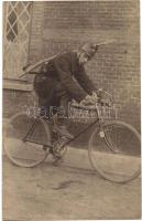 Első világháborús osztrák-magyar katonai kerékpáros alakulat tagja / WWI Austro-Hungarian cycling troop, photo