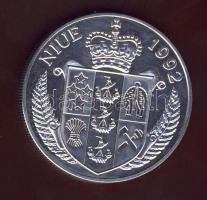 Niue 1992. 10$ Ag "Veszélyeztetettt állatvilág-bálnák" T:PP