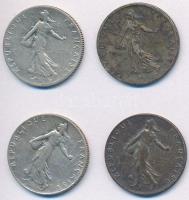 Franciaország 1907-1919. 50c Ag (4x) 3klf évszám T:2,2- ph.
France 1907-1919. 50 Centimes Ag (4x) 3...