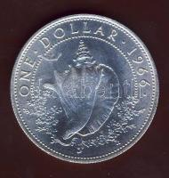 Bahama szigetek 1966. 1$ Ag "Kagyló" T:BU