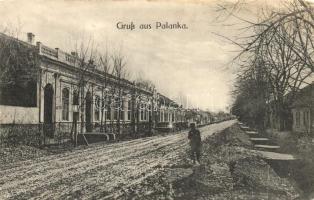 Palánka, Backa Palanka; Utcarészlet, kaszinó / street, casino (EB)