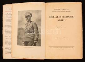 Badoglio, Pietro: Der abessinische Krieg. Mit einem vorwort von Benito Mussolini. München, C.H. Beck...