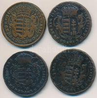 1763-1766. Rézdenár "Mária Terézia" zárt korona (4x) T:2-,3 ph.
Huszár: 1756., Unger III....