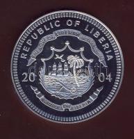Libéria 2004. 20$ Ag "Olimpiai játékok-labdarúgás" T:PP