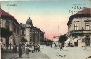 Szabadka, Subotica; Damjanich utca, Ivanits József üzlete, Schicht szarvas szappan reklám / street, shop, advertisement ( kis szakadás / small tear)