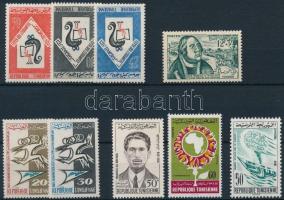 1956-1967 51 klf bélyeg, közte sorok 2 stecklapon 1956-1967 51 diff stamps with sets