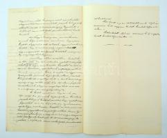 1892 Pécsi kir. ítélő tábla büntetőjogi döntvénye illegális italméréssel kapcsolatban, 34x21cm