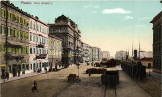 Fiume, Riva Szapáry / street, seashore