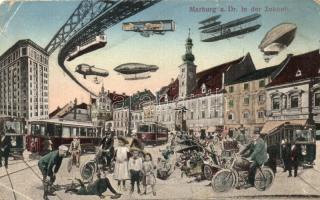 Maribor, Marburg a. D.; in der Zukunft / in the future, fun collage (b)