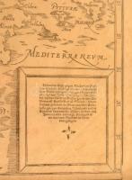 cca 1590 Spanyolország térképe, fametszetes térkép Sebastian Münster (1488-1552) Cosmographia c. mun...