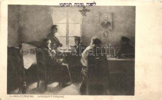 Sabbathruhe, Neue Künstler-Karten I. Serie / judaica, art postcard s: S. Hirszenberg (EK)