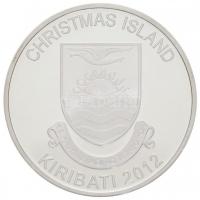 Kiribati 2012. 10$ Ag "Csendes Éj" cirkónia kristállyal díszített pénzérme, tanúsítvánnyal...