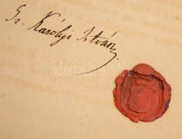 cca 1835 Fót, örökösödés és javadalmazás tárgyában kelt nyomtatott biztosítéklevél, későbbi (1842-18...