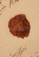 cca 1835 Fót, örökösödés és javadalmazás tárgyában kelt nyomtatott biztosítéklevél, későbbi (1842-18...