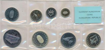 1992. 1Ft-200Ft 8db klf, fóliatokos forgalmi szettben T:PP
Hungary 1992. 1 Forint - 200 Forints, 8x...