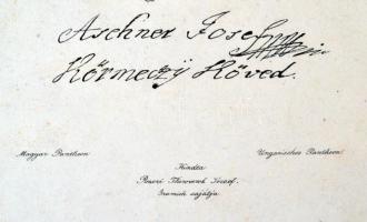 Aschner József Körmöczi követ, litho, Kiadta   Ponori Thewrewk József, Magyar Pantheon, 33x23cm