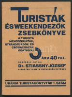 1933 Turisták és weekendezők zsebkönyve, a turista menedékházak, strandfürdők és csónakházak adataival, összeállította: Dr. Stiassny József, Uránia Turistakönyvtár 1. szám, 128p