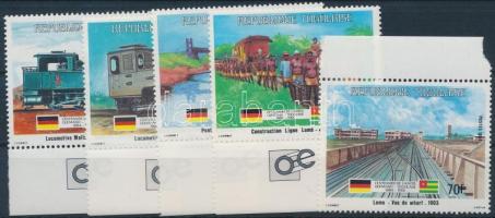 German-Togolese friendship 5 margin stamps, 100 éves a német-togói barátság 5 ívszéli érték