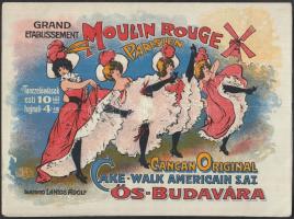 cca 1920 Moulin Rouge, Parisien műsor, Ős-Budavára, Kunossy Vilm. és Fia, pp.:4, 18x13cm