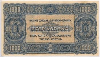 1923. 1000K "Magyar Pénzjegynyomda Rt. Budapest" T:III