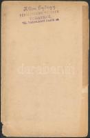 1896 Ős Budavár: Mecsettér, Klösz fotó kartonon, A Fényképészeti Szövetkezet kiadása, verzón Klösz p...