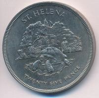 Szent Ilona 1977. 25P Cu-Ni "II. Erzsébet uralkodásának 25. évfordulója" T:2 kis ph.
Sain...