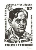 Fery Antal (1908-1944): 11 db  Ex libris. Fametszet, klisé, linó,  papír, jelzettek a metszeten, 4×2...