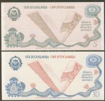 Jugoszlávia 1990. 5D + 10D ki nem adott pár T:I RRR!!!