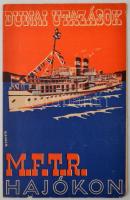 cca 1930 Dunai utazások MFTR hajókon. Kihajtható 8 részes.