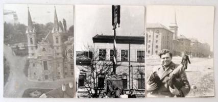 1943-1944 Budapest bombázások 7 db fotó