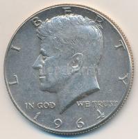 Amerikai Egyesült Államok 1964. 1/2$ Ag Kennedy T:2 USA 1964. 1/2 Dollars Ag Kennedy C:XF Krause KM#202