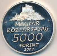 2003. 5000Ft Ag "Hollókő" T:PP ujjlenyomatos