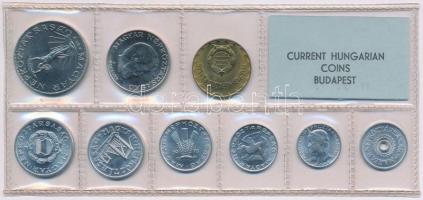 1978. 2f-20Ft 9db klf érmés forgalmi sor fóliatokban T:1