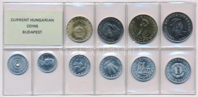 1986. 2f-20Ft 10db klf érmés forgalmi sor fóliatokban T:1 Adamo FO19