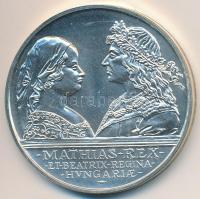 1990. 500Ft Ag "Mátyás király / Beatrix" T:BU kis oxidáció Adamo EM113