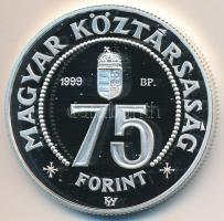 1999. 75Ft Ag "75 éves az MNB" T:PP apró felületi karc