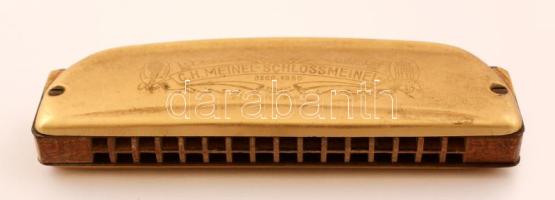 C. H. Meinel-Schlossmeinel Meisterstück szájharmonika,, 12,5×3,5×2 cm