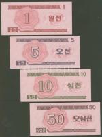Észak-Korea 1988. "Socialist visitor" teljes sor 8klf bankjegy + 1988. "Kapitalist vi...